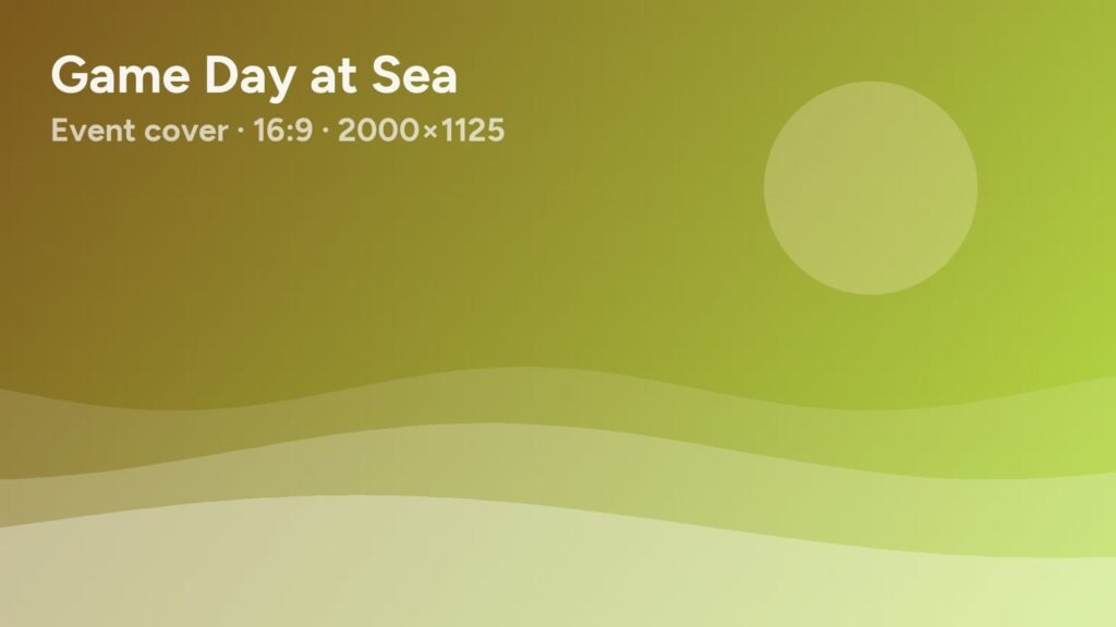 Placeholder cover image for Game Day at Sea