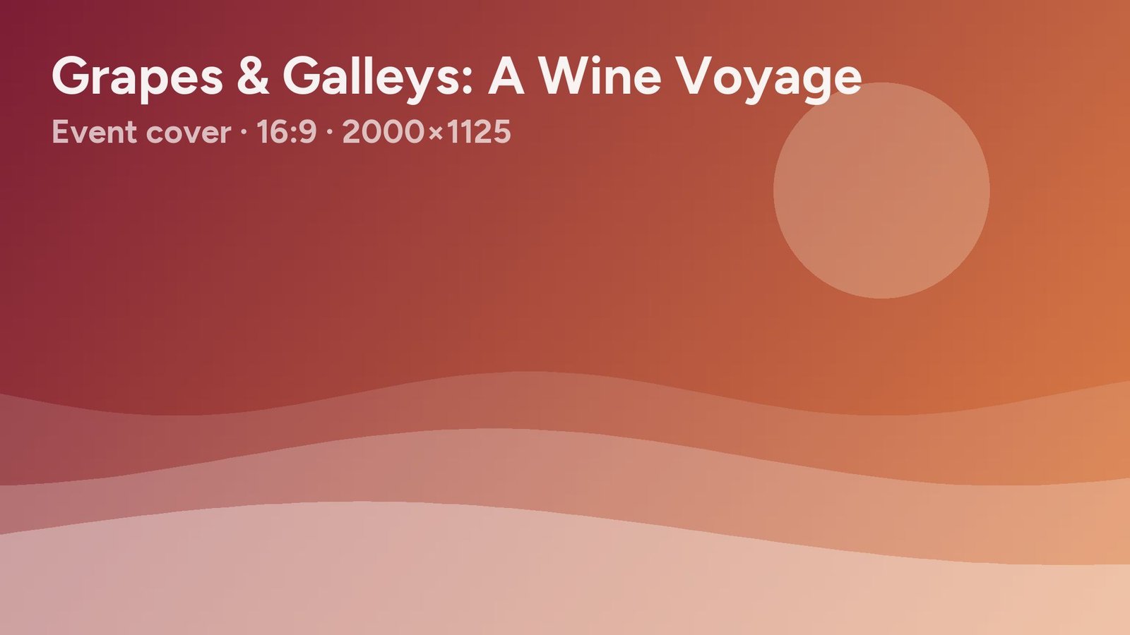 Placeholder cover image for Grapes & Galleys: A Wine Voyage