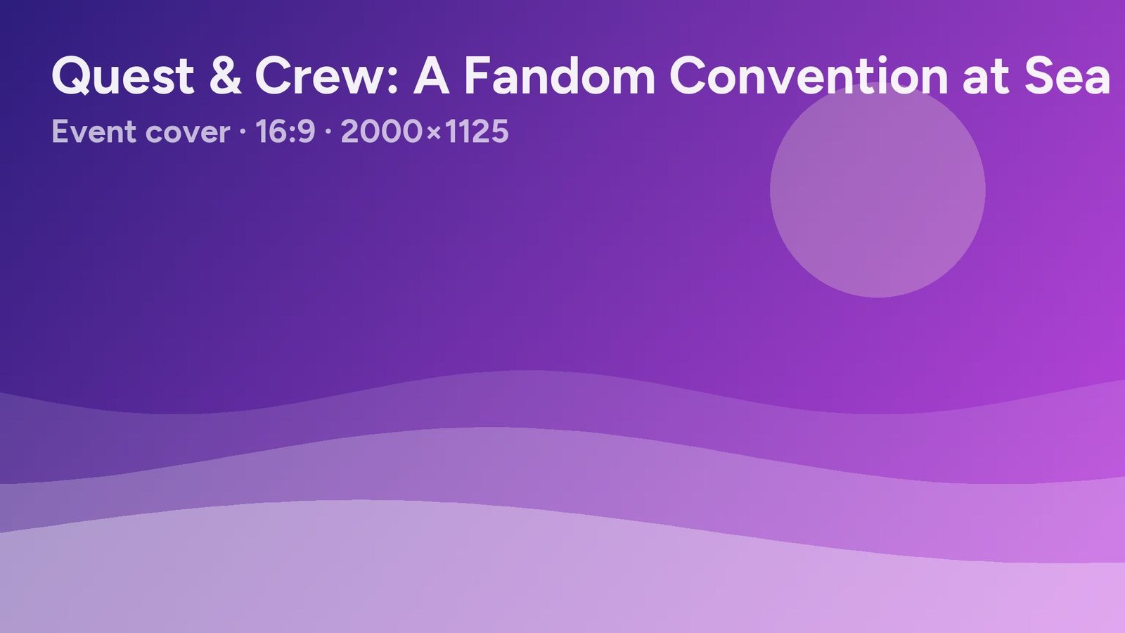 Placeholder cover image for Quest & Crew: A Fandom Convention at Sea