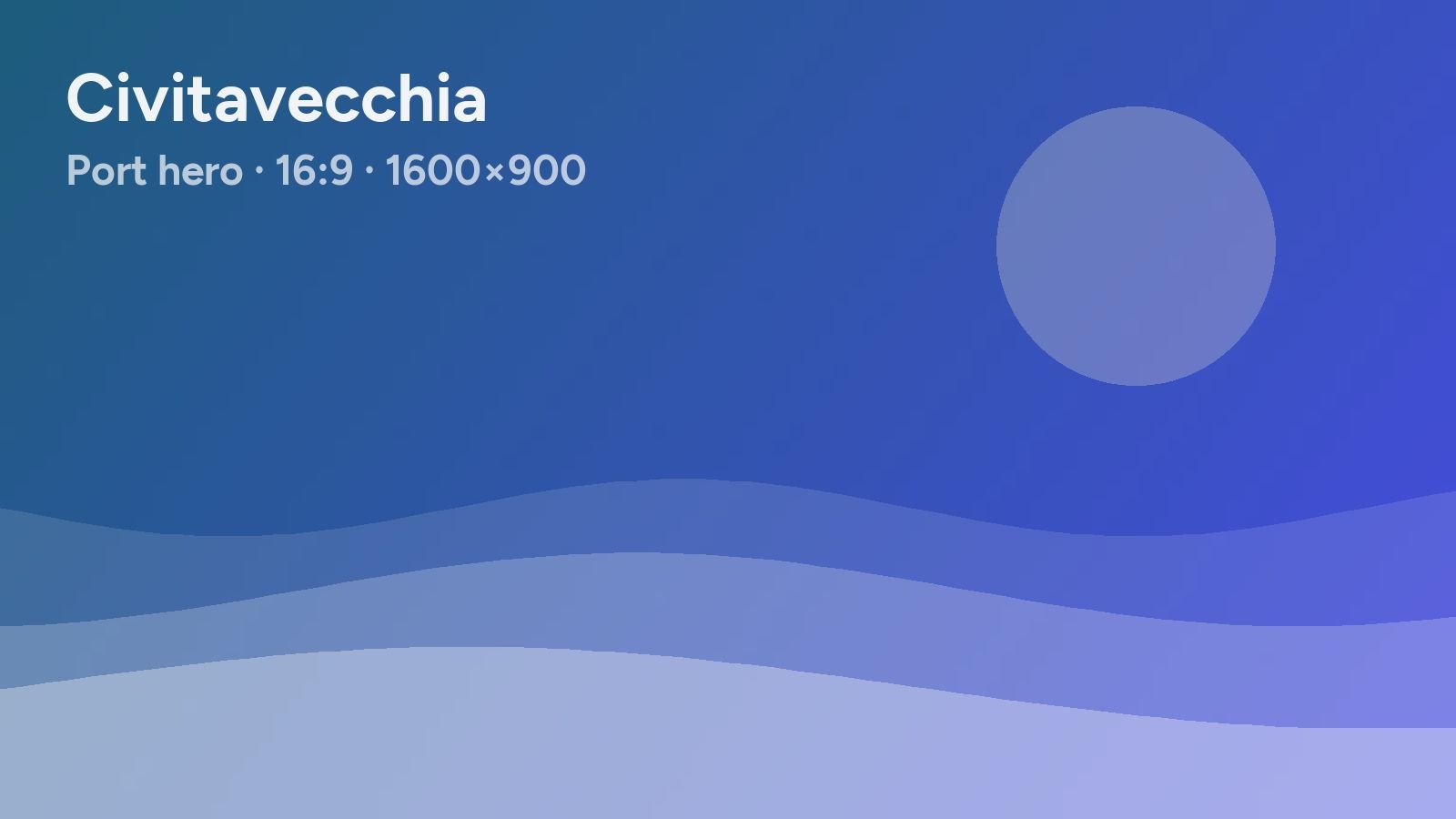 Placeholder image for the port of Civitavecchia